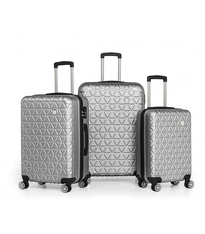 Gedox Abs 3'lü Valiz Seyahat Seti - Model:800.03 Gri