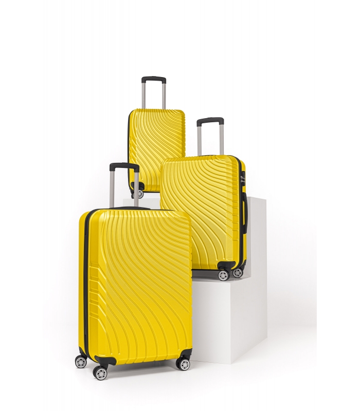 Gedox Abs 3'lü Valiz Seyahat Seti - Model:700.12 Sarı