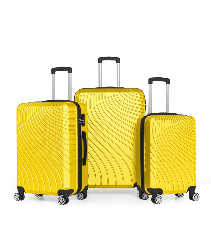 Gedox Abs 3'lü Valiz Seyahat Seti - Model:700.12 Sarı