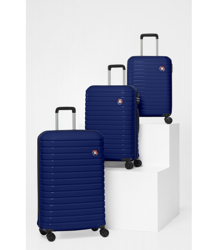 G&D Polo Suitcase PP Enjeksiyon 3'lü Valiz Seyahat Seti - Model 400.04 Lacivert