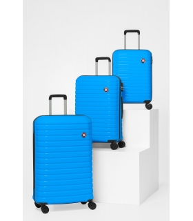 G&D Polo Suitcase PP Enjeksiyon 3'lü Valiz Seyahat Seti - Model 400.05 Çivit Mavi