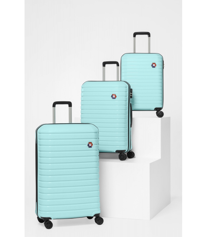 G&D Polo Suitcase PP Enjeksiyon 3'lü Valiz Seyahat Seti - Model 400.07 Su Yeşili