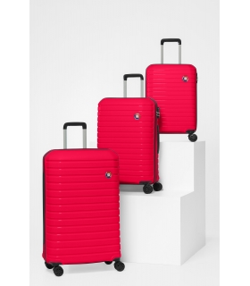 G&D Polo Suitcase PP Enjeksiyon 3'lü Valiz Seyahat Seti - Model 400.10 Fuşya Pembe