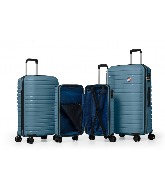 G&D Polo Suitcase PP Enjeksiyon 3'lü Valiz Seyahat Seti - Model 400.18 Tahiti