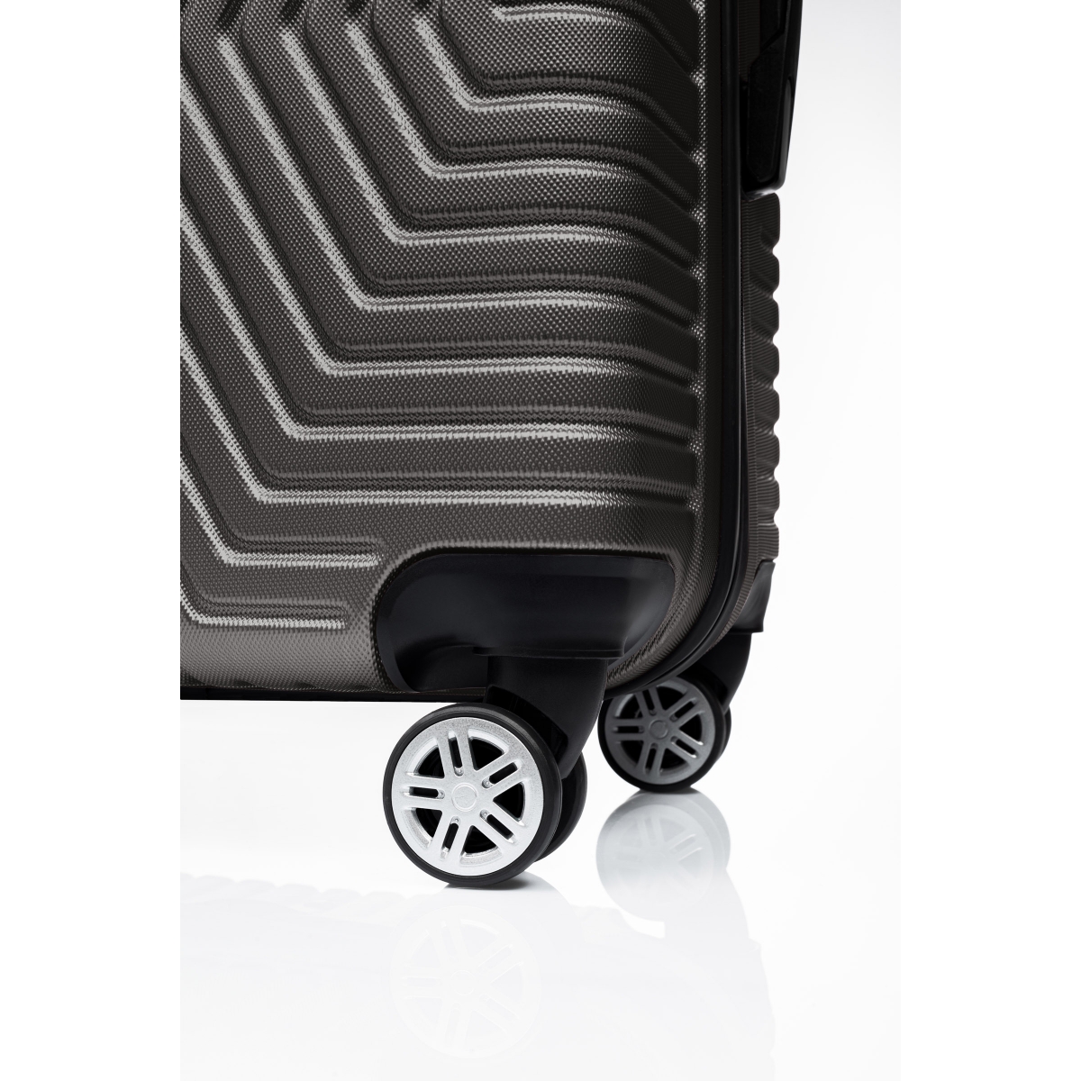 G&D Polo Suitcase ABS 3'lü Lüx Valiz Seyahat Seti - Model:600.02 Koyu Gri