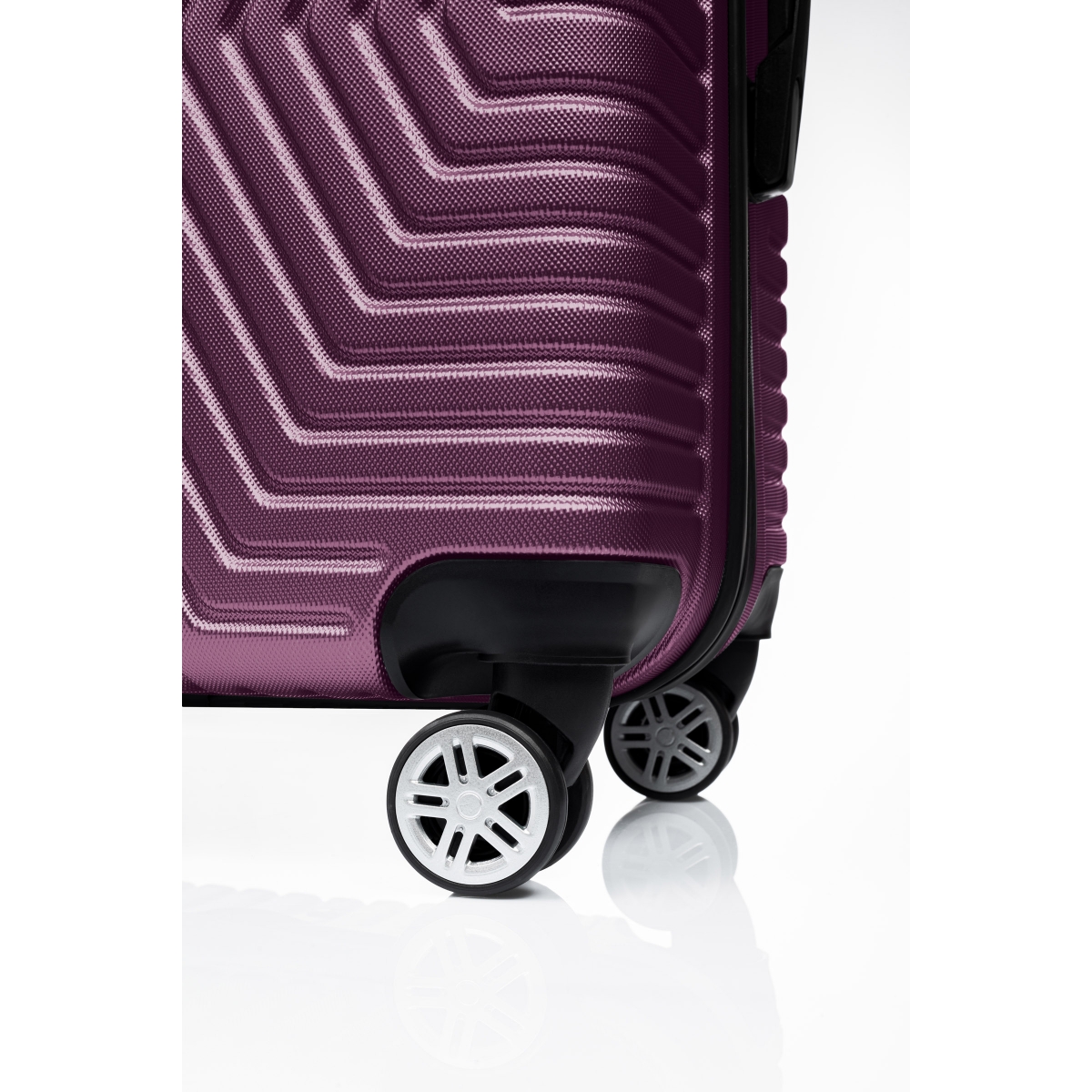 G&D Polo Suitcase ABS 3'lü Lüx Valiz Seyahat Seti - Model:600.09 Mürdüm