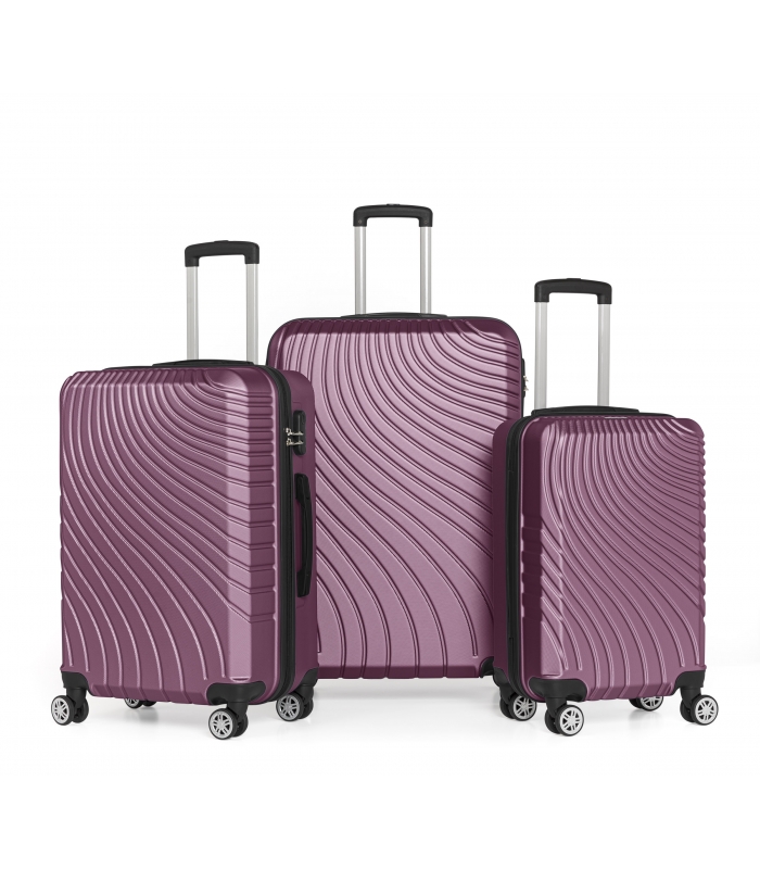 Gedox Abs 3'lü Valiz Seyahat Seti - Model:700.09 Mürdüm