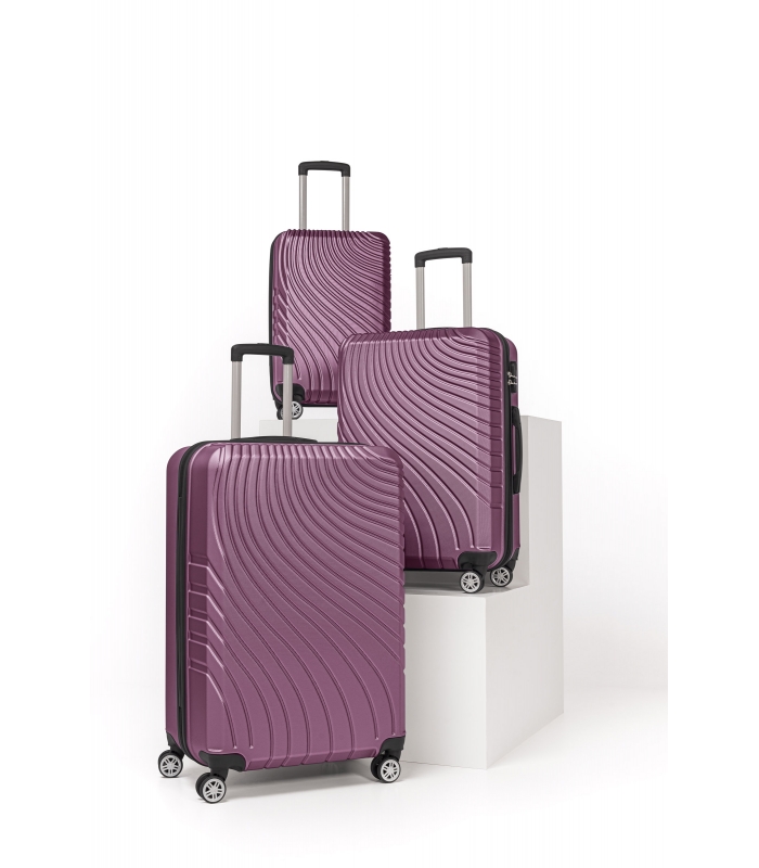 Gedox Abs 3'lü Valiz Seyahat Seti - Model:700.09 Mürdüm