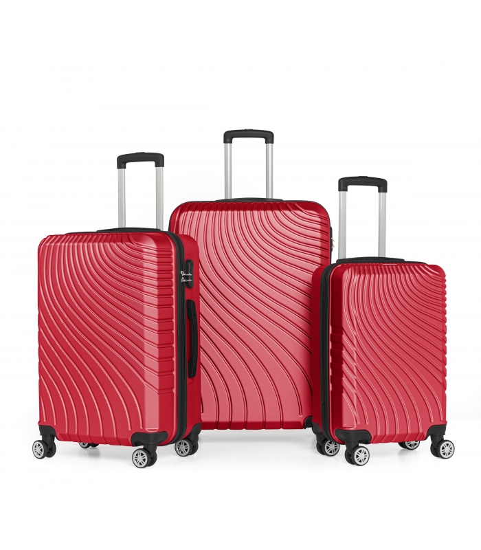 Gedox Abs 3'lü Valiz Seyahat Seti - Model:700.13 Bordo