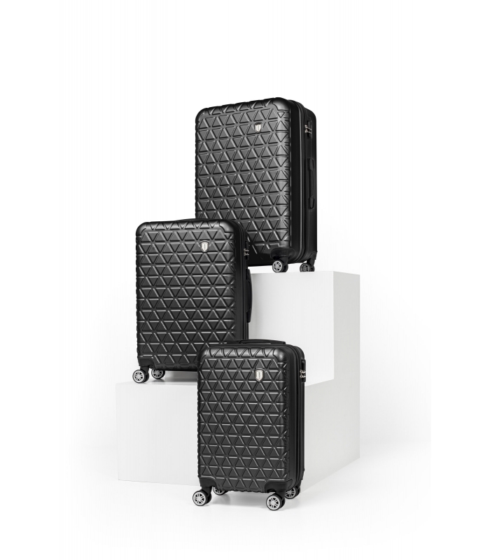 Gedox Abs 3'lü Valiz Seyahat Seti - Model:800.01 Siyah