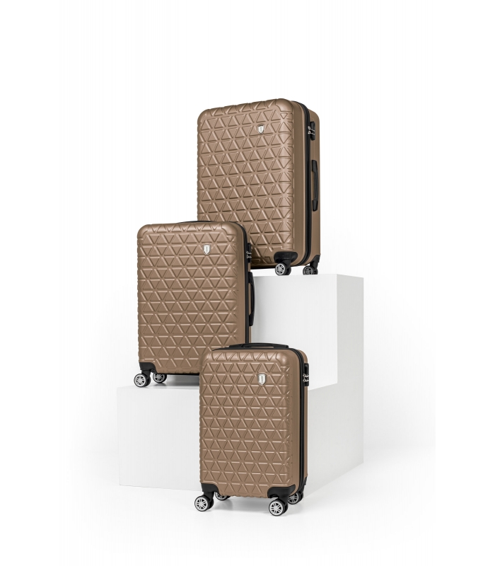 Gedox Abs 3'lü Valiz Seyahat Seti - Model:800.06 Gold