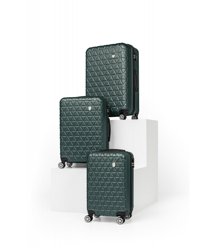 Gedox Abs 3'lü Valiz Seyahat Seti - Model:800.07 Haki Yeşil