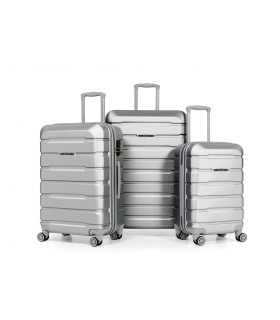 Gedox Abs Premium Tonaton 3'lü Valiz Seyahat Seti - Model:500.03  Gri
