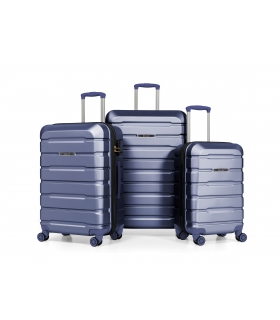 Gedox Abs Premium Tonaton 3'lü Valiz Seyahat Seti - Model:500.04 Lacivert