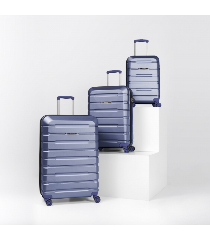 Gedox Abs Premium Tonaton 3'lü Valiz Seyahat Seti - Model:500.04 Lacivert