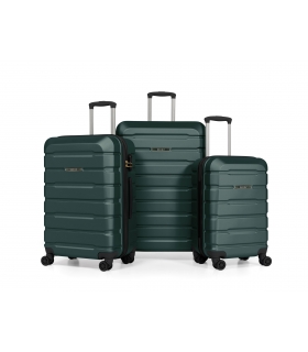 Gedox Abs Premium Tonaton 3'lü Valiz Seyahat Seti - Model:500.07 Haki Yeşil