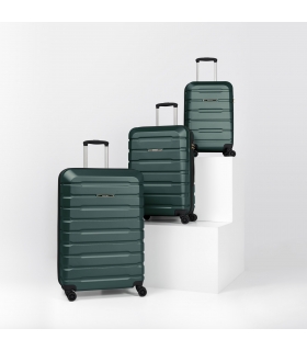 Gedox Abs Premium Tonaton 3'lü Valiz Seyahat Seti - Model:500.07 Haki Yeşil