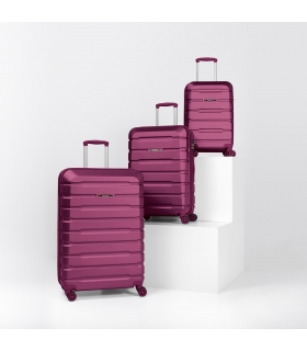 Gedox Abs Premium Tonaton 3'lü Valiz Seyahat Seti - Model:500.09 Mürdüm
