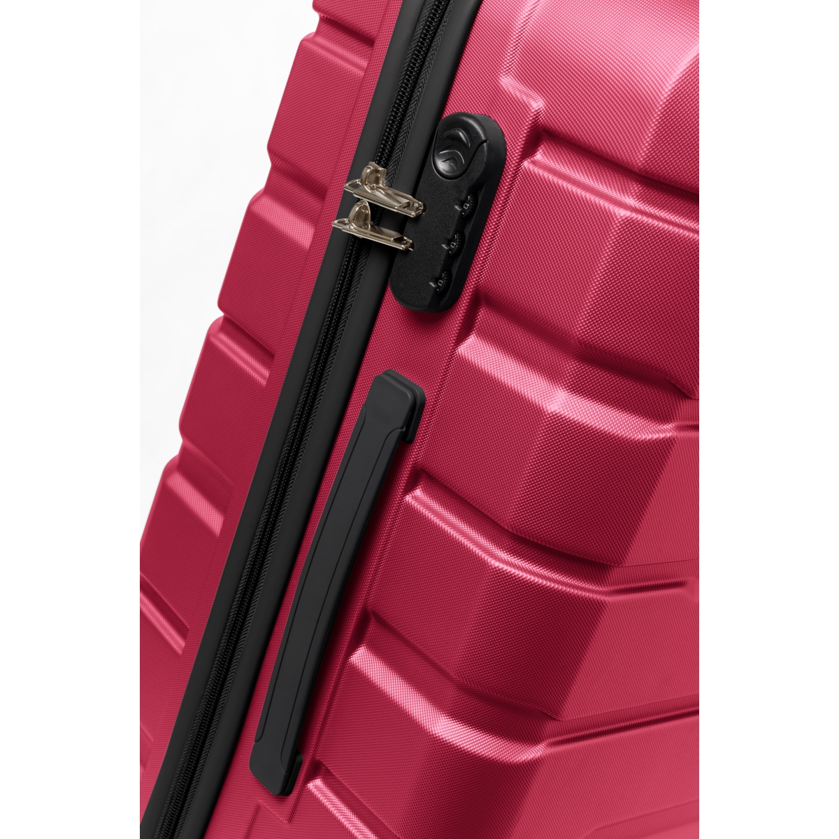 Gedox Abs Premium Tonaton 3'lü Valiz Seyahat Seti - Model:500.10 Fuşya Pembe