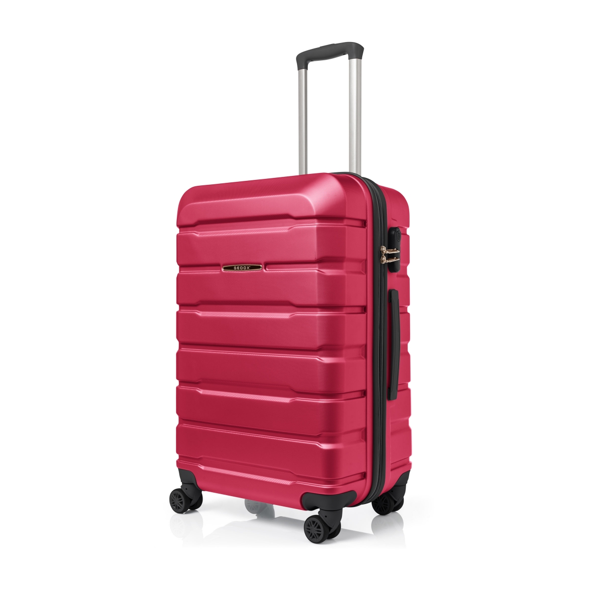 Gedox Abs Premium Tonaton 3'lü Valiz Seyahat Seti - Model:500.10 Fuşya Pembe