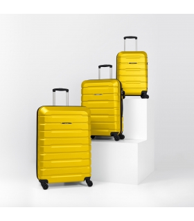 Gedox Abs Premium Tonaton 3'lü Valiz Seyahat Seti - Model:500.12 Sarı