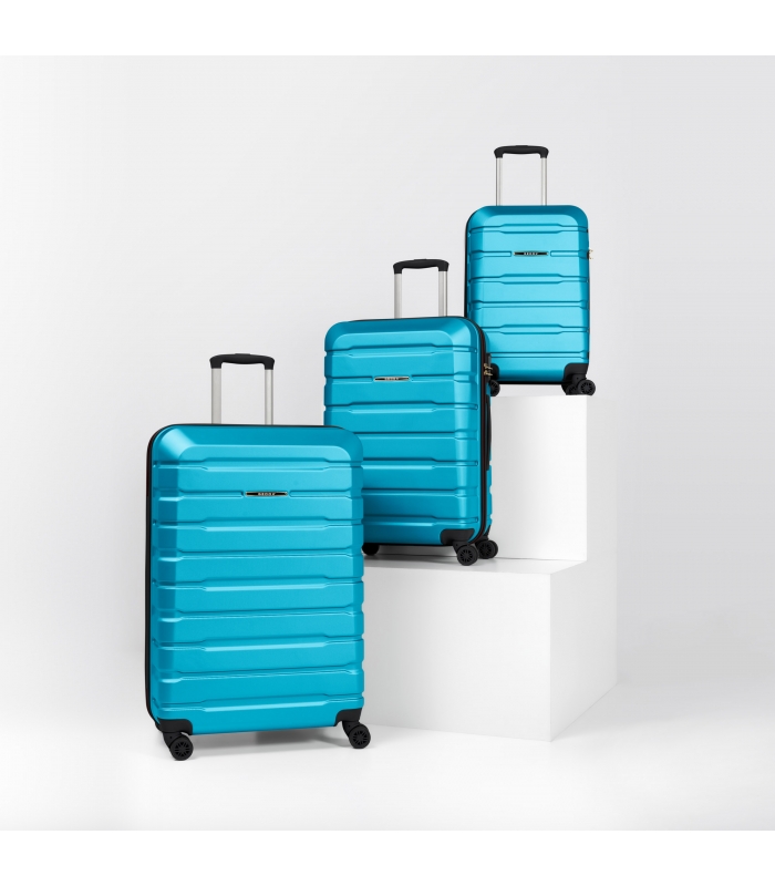 Gedox Abs Premium Tonaton 3'lü Valiz Seyahat Seti - Model:500.16 Turkuaz