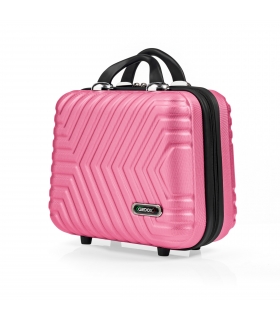 G&D Polo Suitcase Abs Makyaj&Hostes El Çantası Model:615.11 Pudra Pembe