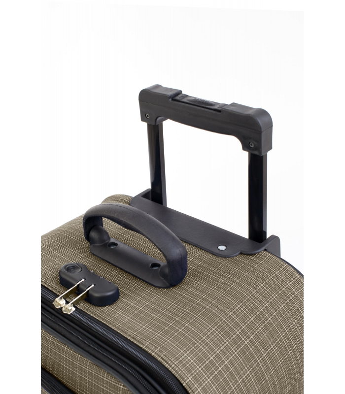 Gedox 2 Teker Geniş Kasa Havlu Kumaş 3'lü Valiz Seyahat Seti - Model: 1005.03 Gri