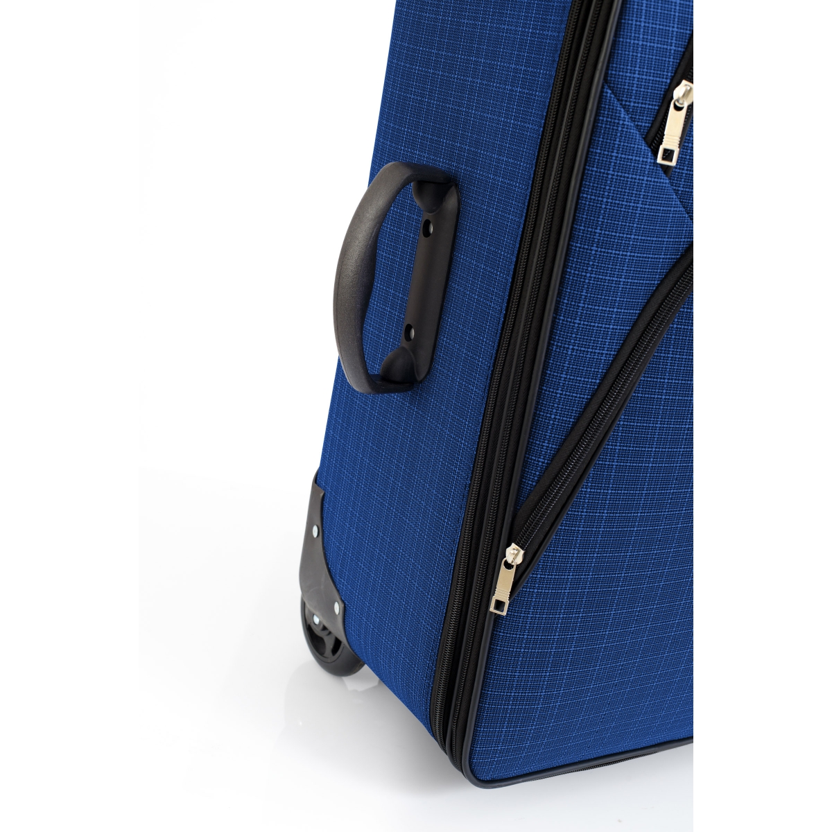 Gedox 2 Teker Geniş Kasa Havlu Kumaş 3'lü Valiz Seyahat Seti - Model: 1005.05 Çivit Mavi